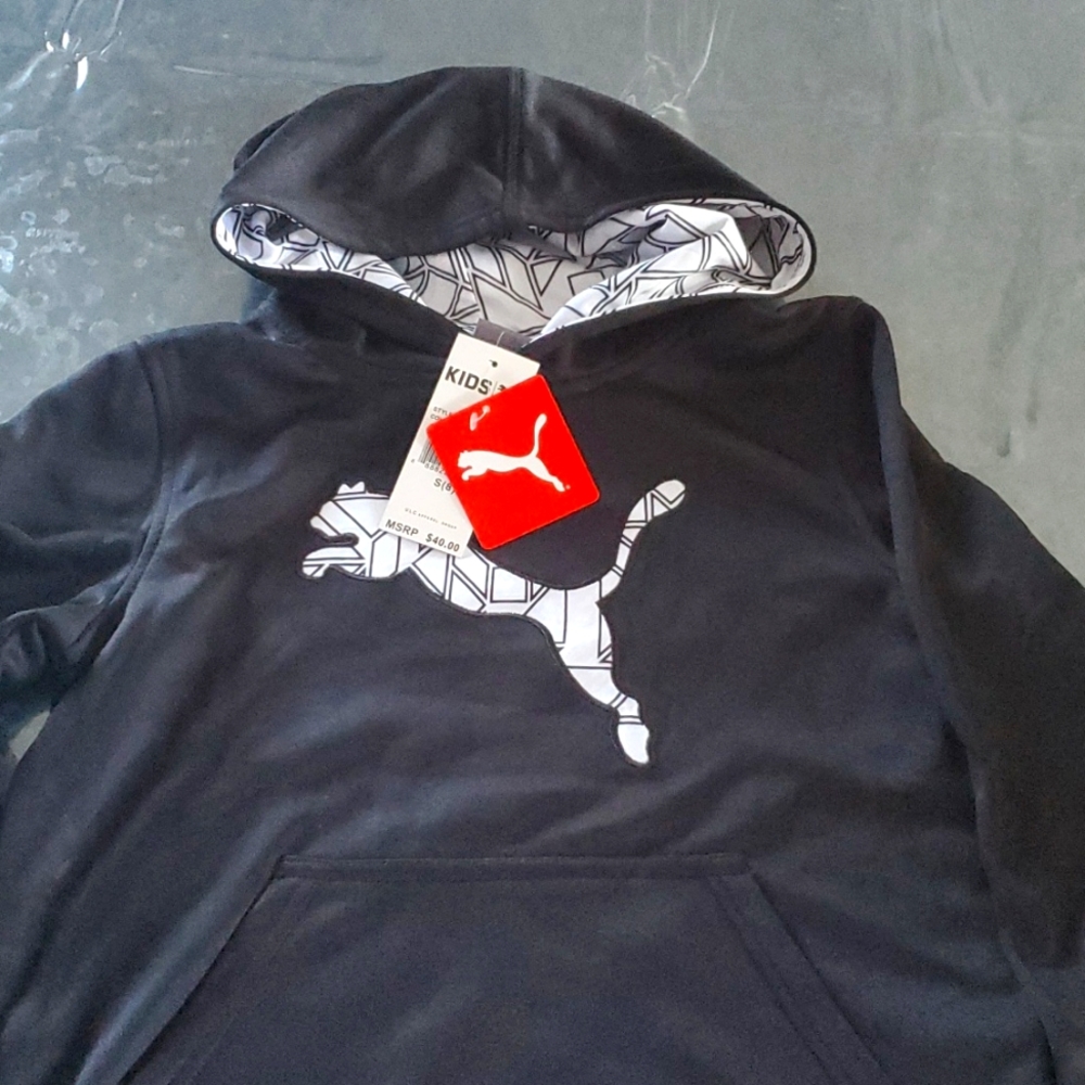 Kids puma kangaroo hooded sweatshirt